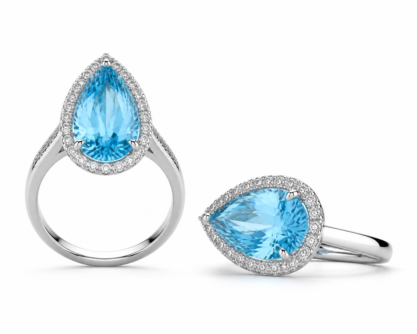 Sealight — Aquamarine & Diamond Ring