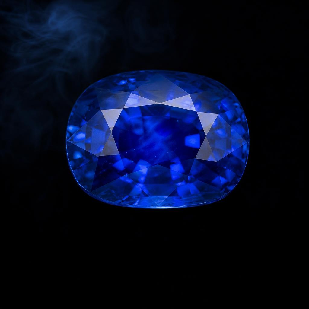 Natural Ceylon sapphire — cushion cut