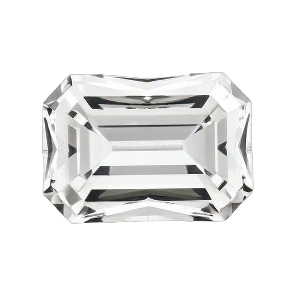 Emerald cut diamond