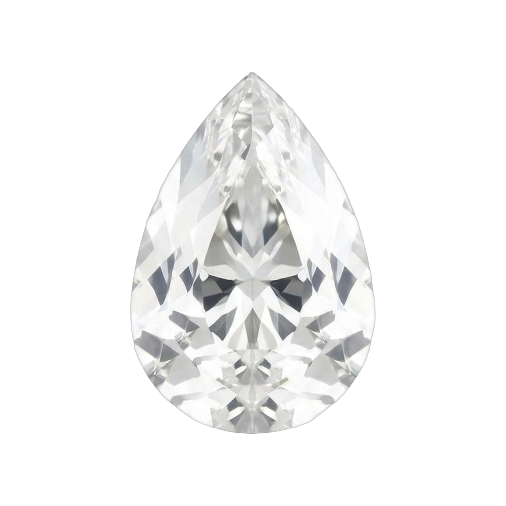 Pear cut diamond